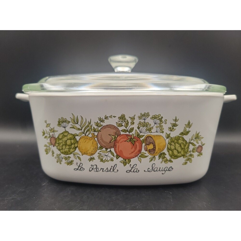 Corning Ware Spice o' Life Le Persil La Sauge 1.5 Quart Saucepan A-1 1/2-B w/Lid